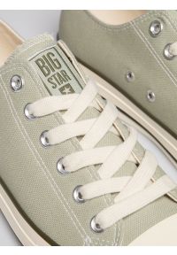 Big-Star - Trampki męskie niskie pistacjowe RR174615 300. Kolor: zielony. Materiał: materiał, jeans. Styl: elegancki #6