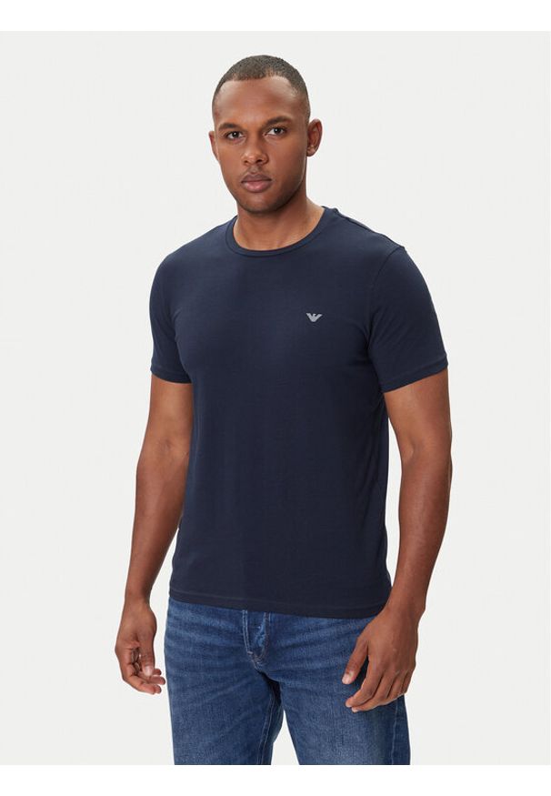 Emporio Armani Underwear Komplet 2 t-shirtów EM000391 AF10776 M8098 Kolorowy Regular Fit. Materiał: bawełna. Wzór: kolorowy