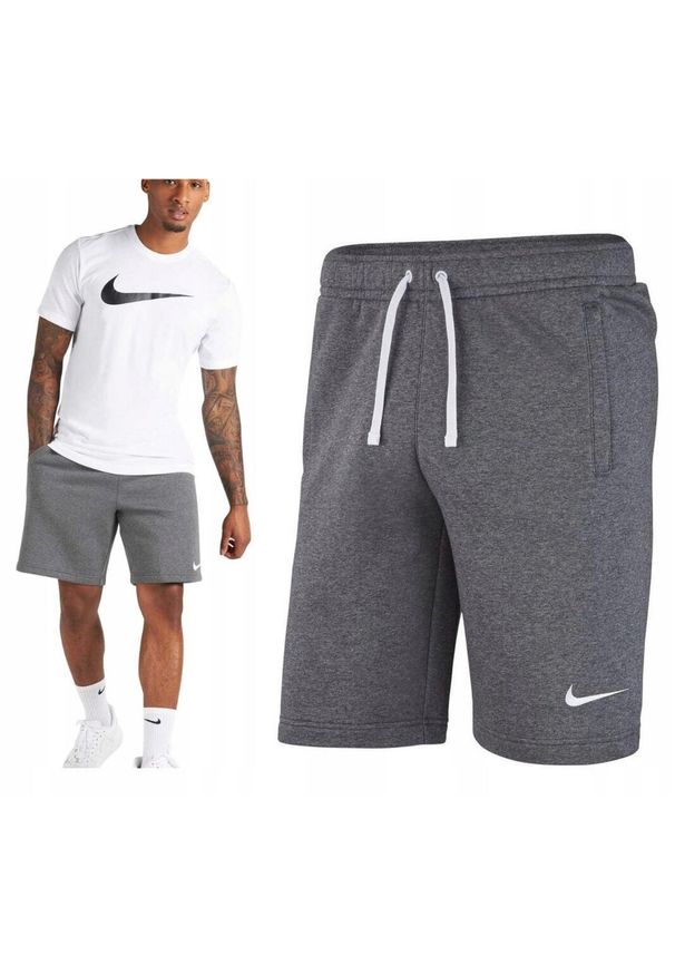 Spodenki sportowe męskie Nike Park 20 Fleece. Kolor: szary