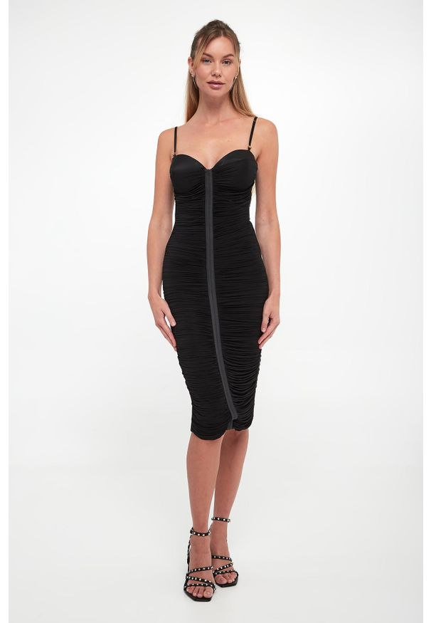 Elisabetta Franchi - Sukienka marszczona bodycon ELISABETTA FRANCHI. Typ sukienki: bodycon