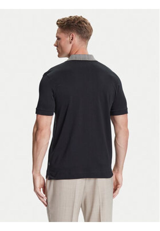 BOSS Polo H-Parlay 302 50545487 Czarny Regular Fit. Typ kołnierza: polo. Kolor: czarny. Materiał: bawełna