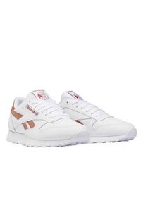 Buty męskie Reebok CL Lthr. Zapięcie: sznurówki. Kolor: biały, wielokolorowy. Materiał: guma, syntetyk, materiał. Szerokość cholewki: normalna