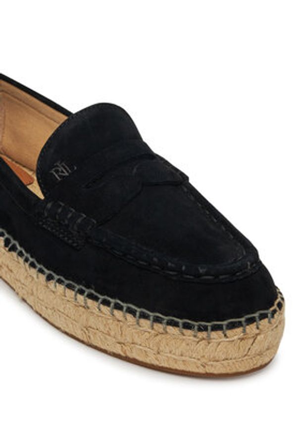 Lauren Ralph Lauren - LAUREN RALPH LAUREN Espadryle Luize 802953958003 Czarny. Kolor: czarny. Materiał: zamsz, skóra