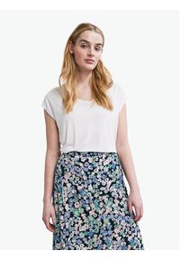Pieces T-Shirt Billo 17078732 Biały Loose Fit. Kolor: biały. Materiał: wiskoza #5