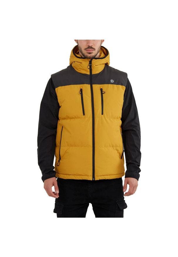 FUNDANGO - Kamizelka męska Fundango Laurel Padded. Kolor: żółty. Sport: turystyka piesza