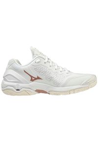 Buty sportowe Mizuno Weave Stealth Białe Piłka ręczna. Kolor: biały. Model: Mizuno Wave. Sport: piłka ręczna #1