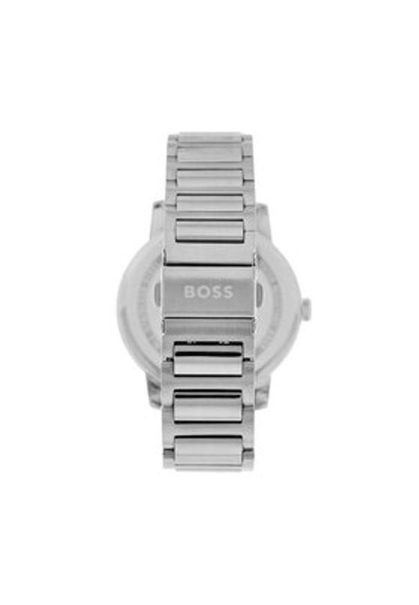 BOSS Zegarek Dean 1514132 Srebrny. Kolor: srebrny