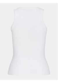JJXX Top 12224661 Biały Rib Fit. Kolor: biały. Materiał: bawełna #8