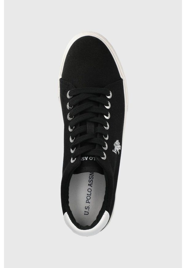 U.S. Polo Assn. tenisówki męskie kolor czarny. Zapięcie: sznurówki. Kolor: czarny. Materiał: guma