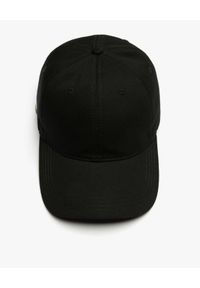 Lacoste - LACOSTE - Czarna czapka z logo. Kolor: czarny. Materiał: materiał. Styl: klasyczny, casual, sportowy #3
