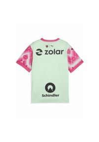 Puma - Młodzieżowa koszulka wyjazdowa Füchse Berlin 24/25 PUMA Fresh Mint Pink Green. Kolor: różowy. Wzór: aplikacja