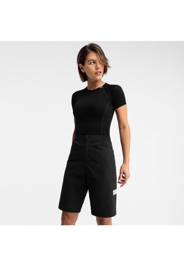 SIROKO - Damskie krótkie spodenki gravel Kolarstwo Siroko Lemur. Kolor: czarny. Materiał: poliamid, elastan. Długość: krótkie. Sport: kolarstwo