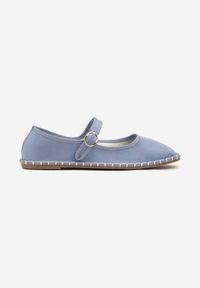 Born2be - Jasnoniebieskie Balerinki Espadryle z Paseczkiem na Sprzączkę Miloritia. Okazja: na co dzień, na spotkanie biznesowe, do pracy, na spacer. Zapięcie: sprzączka. Kolor: niebieski. Wzór: ażurowy. Sezon: lato. Styl: biznesowy, klasyczny, elegancki, casual #6