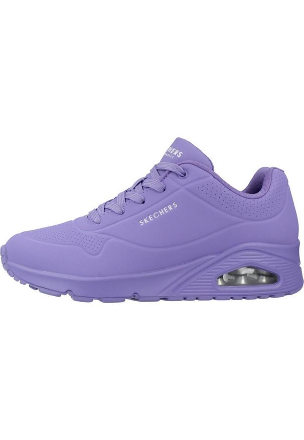 skechers - Tenisówki Skechers Model Uno -stand On Air Kolor Fioletowy. Kolor: fioletowy. Materiał: syntetyk, tkanina. Model: Skechers Sport. Sport: turystyka piesza
