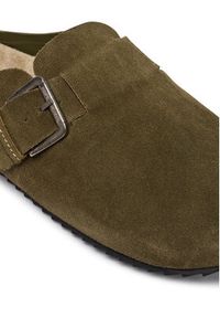 Pepe Jeans Klapki Corby Clog M PMS90123 Khaki. Kolor: brązowy. Materiał: skóra, zamsz #4