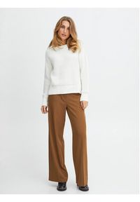 Fransa Spodnie materiałowe 20611709 Brązowy Regular Fit. Kolor: brązowy. Materiał: syntetyk #3