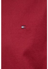 TOMMY HILFIGER - Tommy Hilfiger koszula bawełniana męska kolor bordowy regular z kołnierzykiem button-down. Okazja: na co dzień. Typ kołnierza: button down. Kolor: czerwony. Materiał: bawełna. Wzór: aplikacja. Styl: casual #4