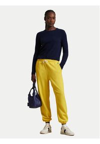 Polo Ralph Lauren Spodnie dresowe 211935585014 Żółty Regular Fit. Kolor: żółty. Materiał: bawełna #4