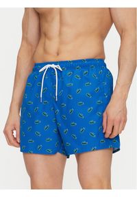 Lacoste Szorty kąpielowe MH7188 Niebieski Regular Fit. Kolor: niebieski. Materiał: syntetyk
