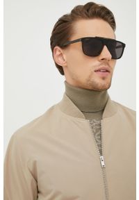Gucci okulary przeciwsłoneczne męskie kolor brązowy. Kształt: okrągłe. Kolor: brązowy #1