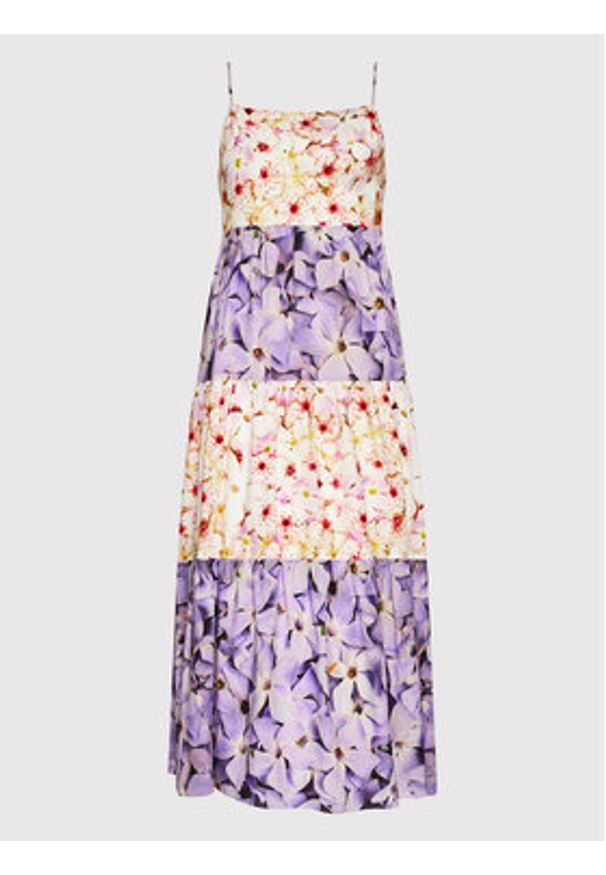 Desigual Sukienka letnia Estrella 22SWVW26 Fioletowy Regular Fit. Kolor: fioletowy. Materiał: wiskoza. Sezon: lato