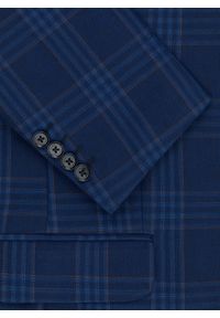 Pako Lorente - PAKO LORENTE – Granatowa marynarka casualowa w kratę. Okazja: na co dzień. Kolor: niebieski. Styl: casual #2