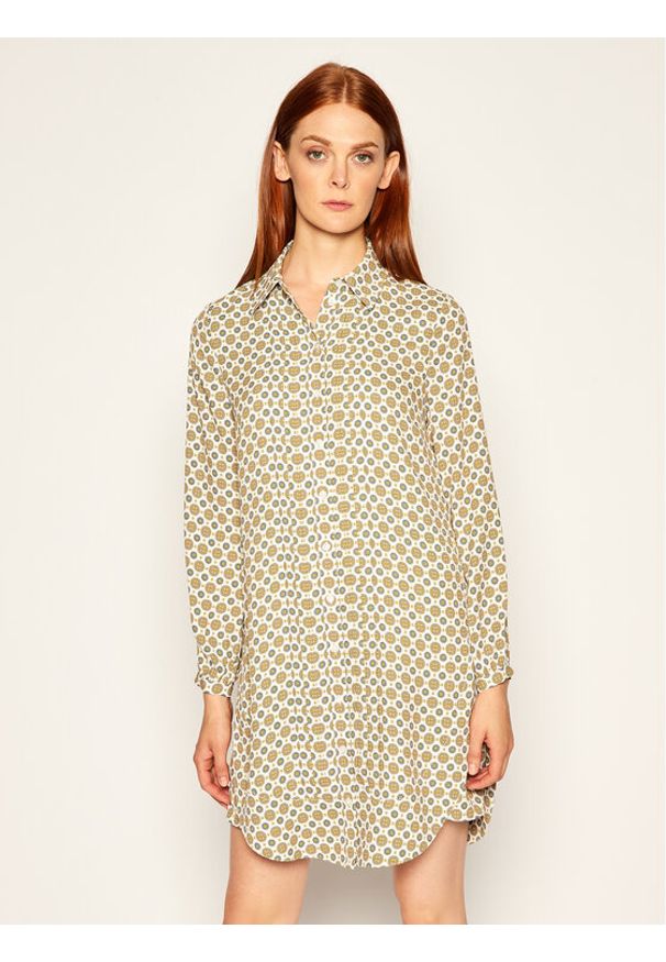 Tory Burch Sukienka koszulowa Cora 75266 Kolorowy Regular Fit. Materiał: syntetyk. Wzór: kolorowy. Typ sukienki: koszulowe