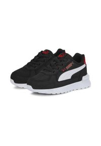 Puma - Niemowlęce obuwie sportowe Graviton AC PUMA Black White Red. Kolor: czarny, biały, wielokolorowy. Sport: bieganie