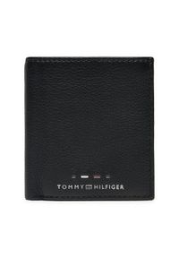 TOMMY HILFIGER - Tommy Hilfiger Mały Portfel Męski Th Premium Trifold AM0AM12756 Czarny. Kolor: czarny. Materiał: skóra #1