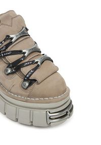 NEW ROCK Sneakersy M-106-C185 Beżowy. Kolor: beżowy. Materiał: skóra, nubuk #6