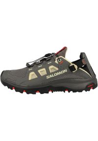 salomon - Buty trekkingowe męskie Salomon Techamphibian 5. Kolor: szary. Materiał: materiał, syntetyk, guma. Szerokość cholewki: normalna. Styl: sportowy. Sport: turystyka piesza #1