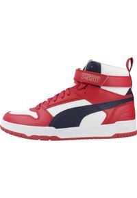 Buty do chodzenia męskie Puma Game. Kolor: biały, czerwony, wielokolorowy. Materiał: materiał, skóra, syntetyk. Szerokość cholewki: normalna. Sport: turystyka piesza