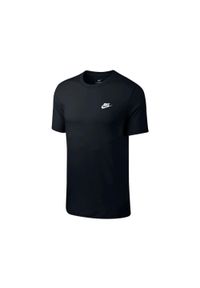 Nike - Koszulka t-shirt męska NIKE bawełna. Kolor: czarny. Materiał: bawełna