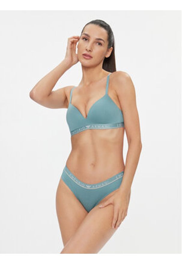 Emporio Armani Underwear Biustonosz bezfiszbinowy 164410 3F227 02631 Różowy. Kolor: różowy. Materiał: bawełna