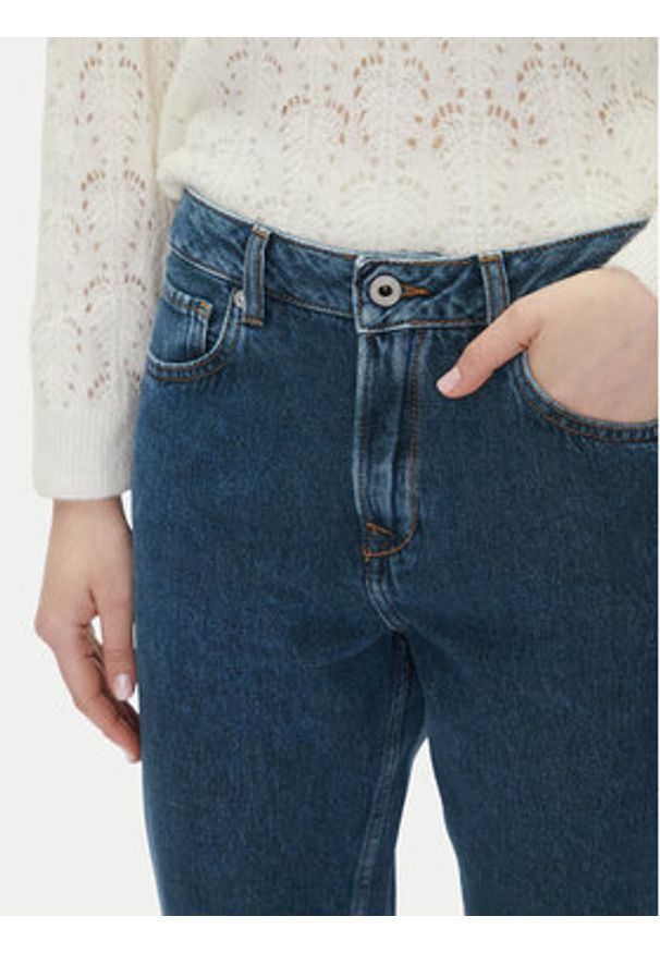 Pepe Jeans Jeansy PL204591 Granatowy Tapered Fit. Kolor: niebieski