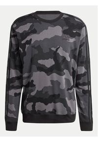 Adidas - adidas Bluza Seasonal Essentials Camouflage IY6633 Szary Regular Fit. Kolor: szary. Materiał: syntetyk, bawełna