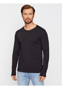 TOMMY HILFIGER - Tommy Hilfiger Komplet longsleeve UM0UM03022 Czarny Slim Fit. Kolor: czarny. Materiał: bawełna. Długość rękawa: długi rękaw #5
