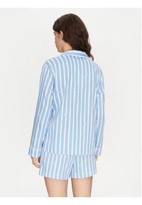 Lauren Ralph Lauren - LAUREN RALPH LAUREN Piżama ILN12400 Niebieski Regular Fit. Kolor: niebieski. Materiał: wiskoza, bawełna