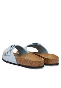 Birkenstock Klapki Madrid Big Buckle 1031798 Błękitny. Kolor: niebieski. Materiał: nubuk, skóra #5