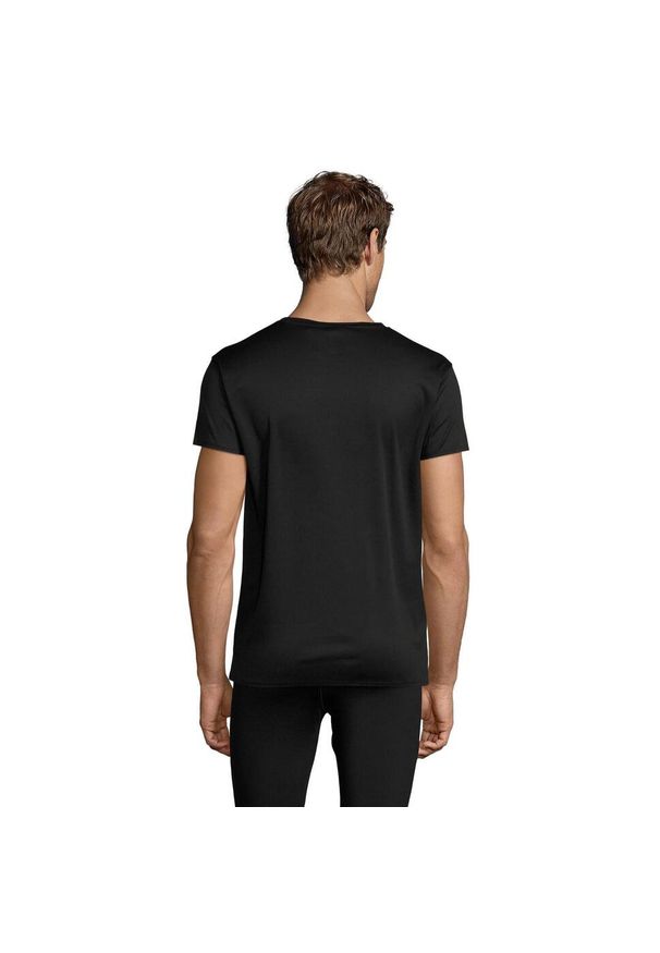 SOL'S - Koszulka Sprinterska Unisex Dla Dorosłych. Kolor: czarny. Sport: turystyka piesza