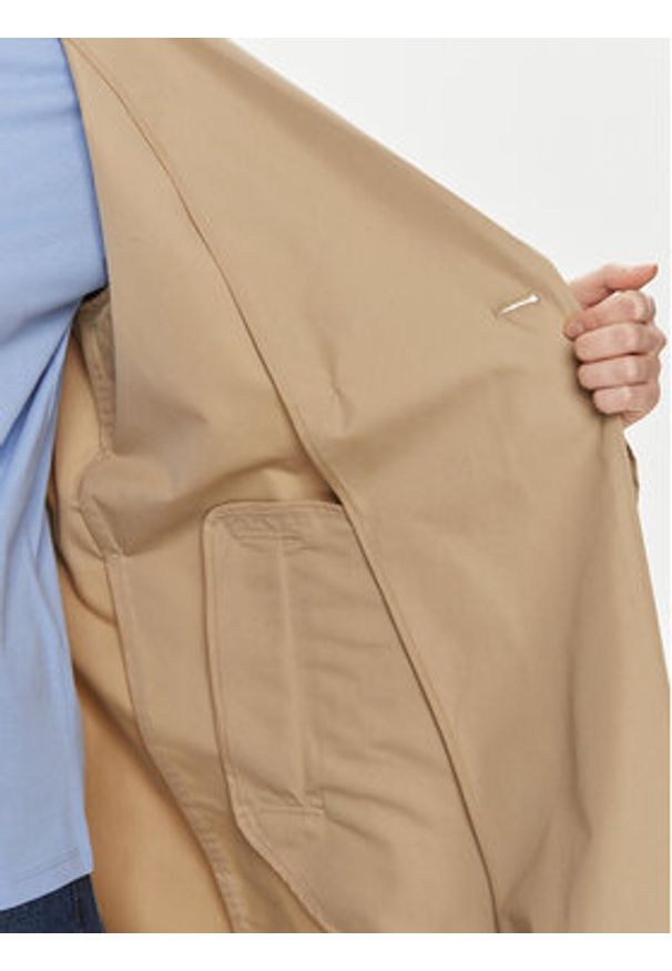 GAP - Gap Trencz 736395 Beżowy Regular Fit. Kolor: beżowy. Materiał: bawełna, syntetyk