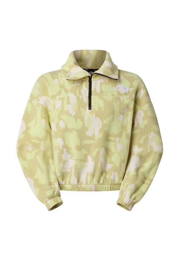 Kurtka damska The North Face Mountain Athletics 0A8E30MKO1 - żółta. Typ kołnierza: bez kaptura. Kolor: żółty. Materiał: polar, tkanina, poliester. Długość: długie. Styl: klasyczny