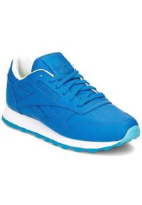 Buty do chodzenia damskie Reebok Classic Leather Face. Zapięcie: sznurówki. Kolor: niebieski. Materiał: tkanina, materiał, skóra, syntetyk. Szerokość cholewki: normalna. Model: Reebok Classic. Sport: turystyka piesza