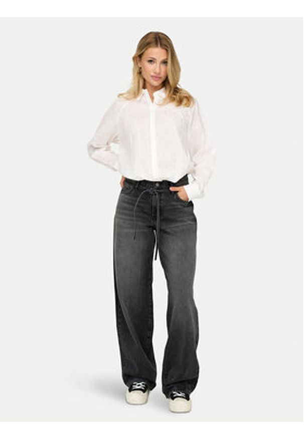only - ONLY Jeansy Gianna 15347094 Czarny Balloon Fit. Kolor: czarny