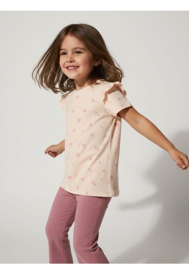 Sinsay - Bawełniana koszulka - wielobarwny. Materiał: bawełna