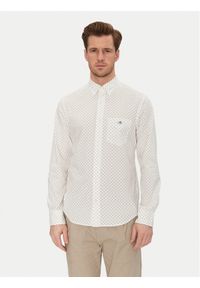 GANT - Gant Koszula 3250056 Biały Regular Fit. Kolor: biały. Materiał: bawełna #1