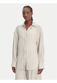 Eleh Koszula SS260271 Écru Relaxed Fit. Materiał: syntetyk #1