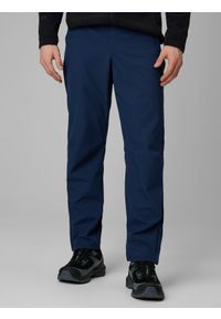 4f - 4F Spodnie softshellowe membrana 5000 męskie - granatowe XL. Kolor: niebieski. Materiał: skóra #2