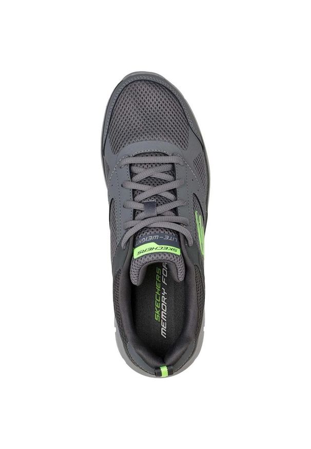 skechers - Buty na co dzień męskie SKECHERS TRACK siateczka. Okazja: na co dzień. Kolor: szary