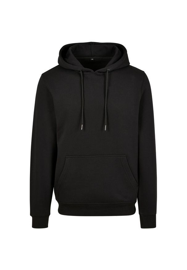 BUILD YOUR BRAND - Bluza Z Kapturem Unisex Premium Dla Dorosłych. Typ kołnierza: kaptur. Kolor: czarny
